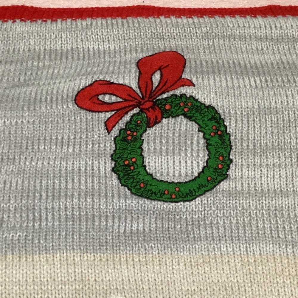 Pottery Barn Kids Dr Seuss The Grinch Christmas Knit Sherpa Throw Blanket 40x50